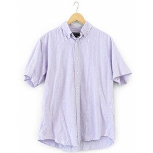 VTG Polo Jeans‎ Co Ralph Lauren Shirt Mens L Lavender Gingham Button Down